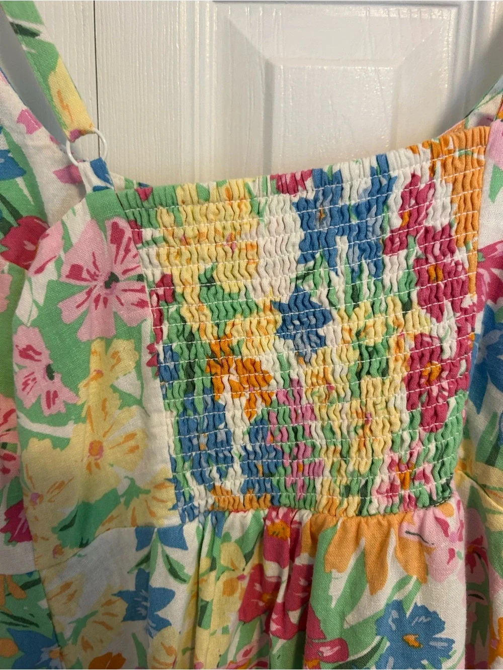 Old Navy Floral Strappy Sundress in Pink, Blue & Yellow